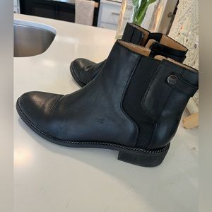 Franco Sarto black leather boots size 9 Women